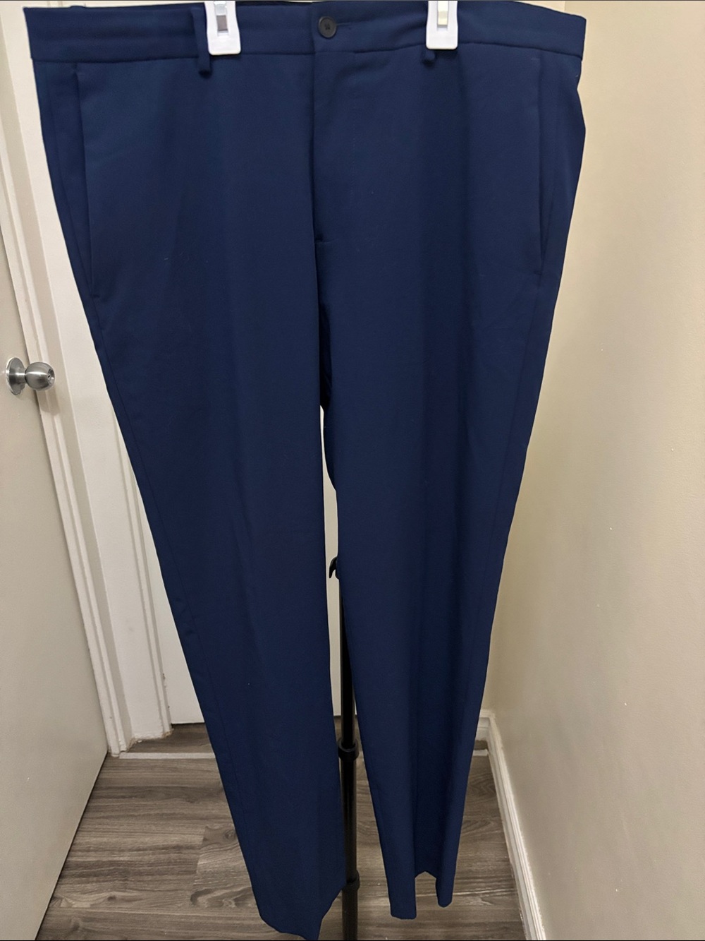Zara Men's Dark Navy Dress Pants - Slim Tailored Trousers
